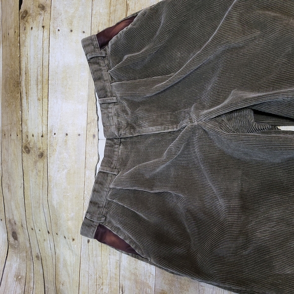 Vntg Orvis corduroy pants with leather pockets - Picture 2 of 6